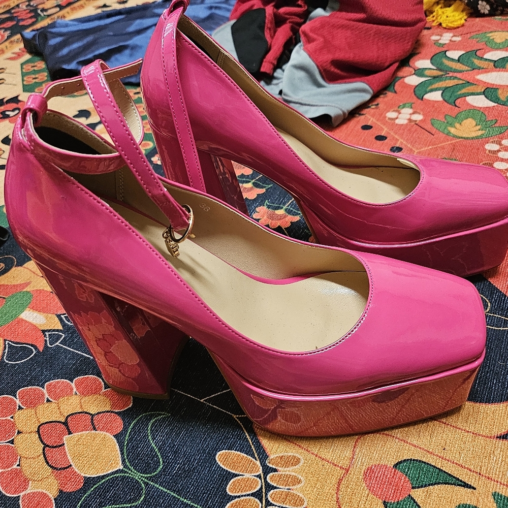 Hot Pink Platform Heels